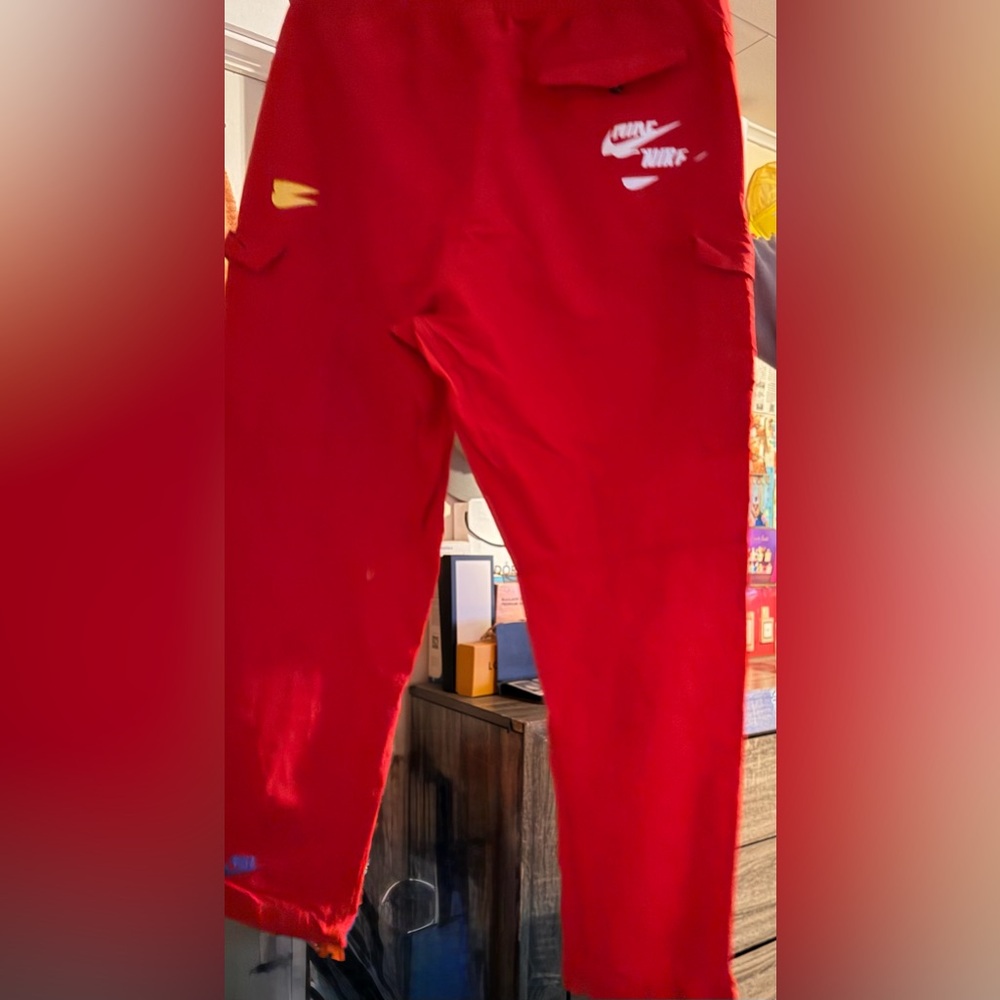 Nike Red Cargo Pants Set